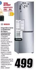 Bosch - Frigorifero Serie 2 Combinato Da Ribera InsCulazione 216.