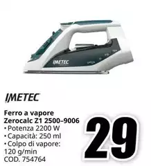 Imetec - Ferro A Vapore Zerocalc Zl 2500-9006