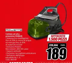 Rowenta - Caldaia Ad Alta Pressione DG8626