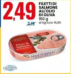 Ondina - Filetti Di Salmone All'Olio Di Oliva
