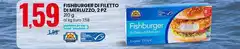 Athena - Fishburger Di Filetto Di Merluzzo, 2 Pz