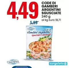 Ondina - Code Di Gamberi Argentini Sgusciate