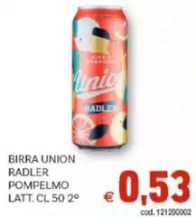 Radler - Birra Union  Pompelmo