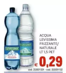Levissima - Acqua  Frizzante/Naturale