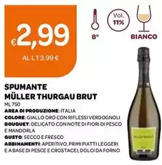 Spumante Müller Thurgau Brut