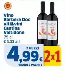 Cantina Valtidone - Vino Barbera DOC Viti&Vini
