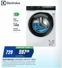 Electrolux - EW7F7411BG3 Lavatrice Caricamento Frontale 729 L A Bianco