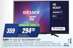 Sony - Tv Led 32" KD32W800P14EP