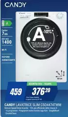 Candy -  Lavatrice Slim CSO4474TWM