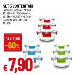 Set 3 Contenitori