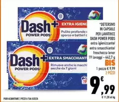 Dash - Detersivo In Capsule Per Lavatrice Power Pods