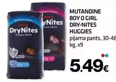 Huggies - Mutandine Boy O Girl Dry-Nites