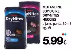 Huggies - Mutandine Boy O Girl Dry-Nites