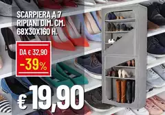 Scarpiera A7 Ripiani