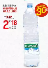 Levissima - 6 Bottiglie Da 1,5 Litri