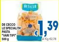 De Cecco - Le Specialita' Pasta