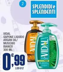 Vidal - Sapone Liquido Argan Oil/ Muschio Bianco