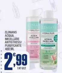 Clinians - Acqua Micellare Antistress/ Purificante