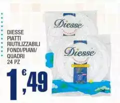 Diesse - Piatti Riutilizzabili Fondi/piani/ Quadri