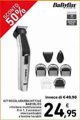 Babyliss - Kit Regolabarba MT726E Babyliss - Kit Regolabarba MT726E