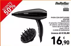 Babyliss - Phon Con Diffusore D563DE Babyliss - Phon Con Diffusore D563DE