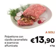 Polpettone Con Cipolla Caramellata E Scamorza Affumicata