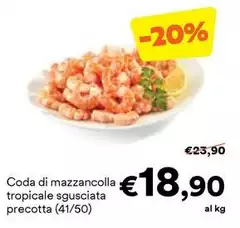 Coda Di Mazzancolla Tropicale Sgusciata Precotta