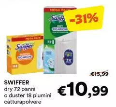 Swiffer - Dry 72 Panni O Duster 18 Piumini Catturapolvere