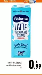 Arborea - Latte UHT Parzialmente Scremato