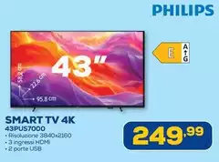 Philips - Smart Tv 4K 43PUS7000