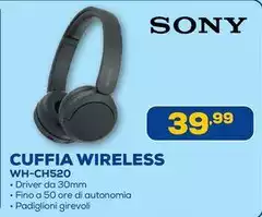 Sony - Cuffia Wireless WH-CH520