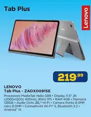 Lenovo - Tab Plus - Zadx0091se