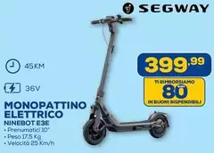 Ninebot By Segway - Monopattino Elettrico E3E