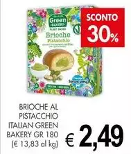 Italian Green Bakery - Brioche Al Pistacchio  Italian Green Bakery - Brioche Al Pistacchio