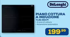 De Longhi - Piano Cottura A Induzione YLI61 60Cm De Longhi - Piano Cottura A Induzione YLI61 60Cm