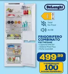 De Longhi - Frigorifero Combinato F6CTNF244E De Longhi - Frigorifero Combinato F6CTNF244E