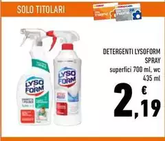 Lysoform - Detergenti Spray