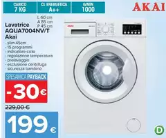 Akai - Lavatrice Aqua7004NV/T