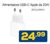 Apple - Alimentatore Usb-c  Da 20W