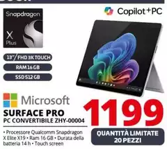 Microsoft - Surface Pro Pc Convertibile ZHY-00004