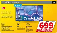 Samsung - U7000F 4K Smart TV 75''