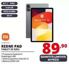 Xiaomi - Redmi Pad Tablet SE 82EU