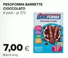 Pesoforma - Barrette Cioccolato