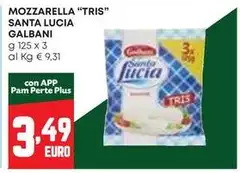 Galbani - Mozzarella "Tris" Santa Lucia