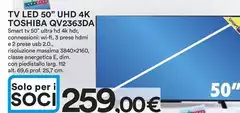 Toshiba - Tv Led 50" Uhd 4k Qv2363da