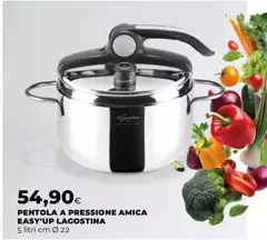 Lagostina - Pentola A Pressione Amica Easy'Up Lagostina - Pentola A Pressione Amica Easy'Up