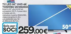 Toshiba - Tv Led 50" Uhd 4k Qv2363da