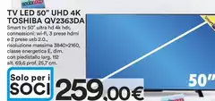 Toshiba - Tv Led 50" Uhd 4k Qv2363da