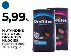 Huggies - Mutandine Boy O Girl Dry-Nites