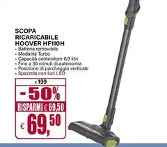 Hoover - Scopa Ricaricabile HF110H 
